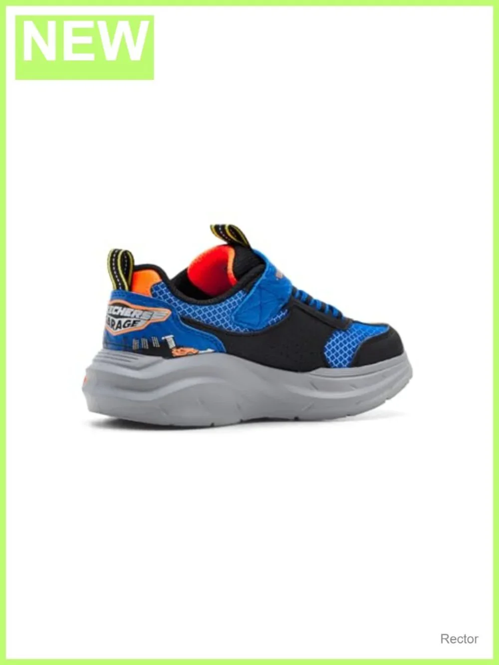 Skechers Boys Garage Sneakers with Toy Cars Adaptive Closure Athletic Shoes